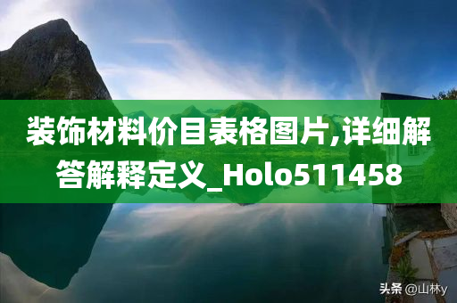 装饰材料价目表格图片,详细解答解释定义_Holo511458