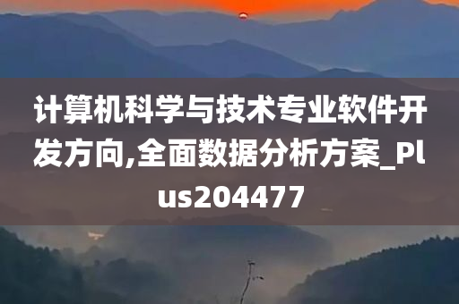 计算机科学与技术专业软件开发方向,全面数据分析方案_Plus204477