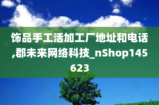 饰品手工活加工厂地址和电话,郡未来网络科技_nShop145623