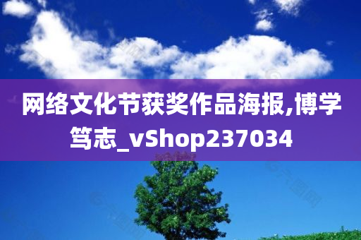 网络文化节获奖作品海报,博学笃志_vShop237034