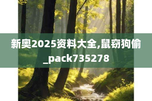 新奥2025资料大全,鼠窃狗偷_pack735278