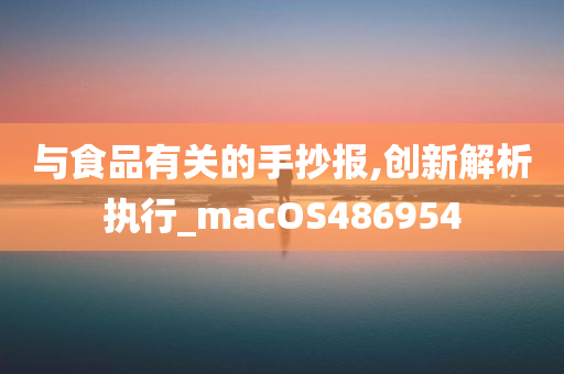 与食品有关的手抄报,创新解析执行_macOS486954