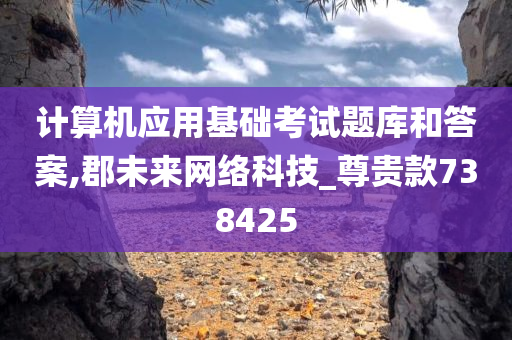 计算机应用基础考试题库和答案,郡未来网络科技_尊贵款738425