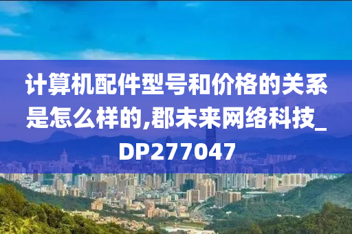 计算机配件型号和价格的关系是怎么样的,郡未来网络科技_DP277047