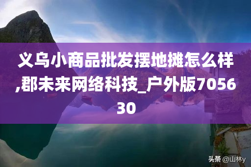 义乌小商品批发摆地摊怎么样,郡未来网络科技_户外版705630