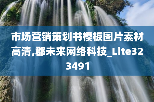 市场营销策划书模板图片素材高清,郡未来网络科技_Lite323491