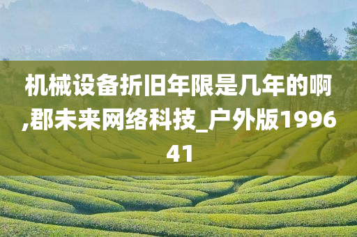 机械设备折旧年限是几年的啊,郡未来网络科技_户外版199641