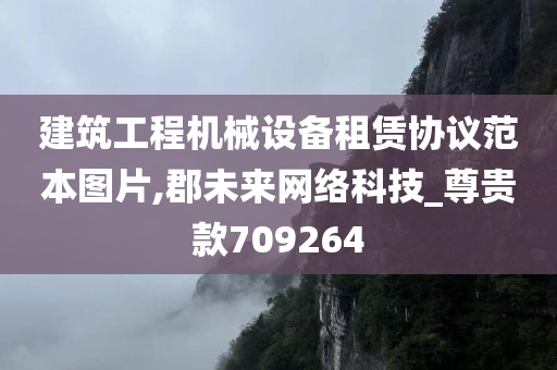 建筑工程机械设备租赁协议范本图片,郡未来网络科技_尊贵款709264