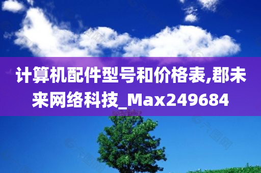 计算机配件型号和价格表,郡未来网络科技_Max249684