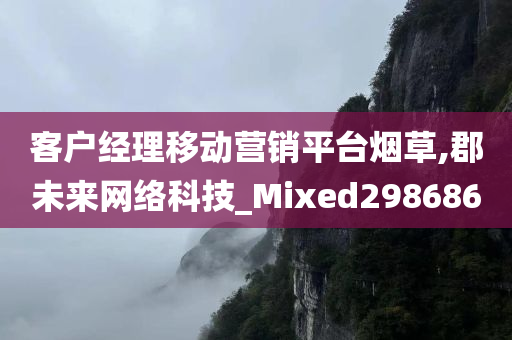 客户经理移动营销平台烟草,郡未来网络科技_Mixed298686