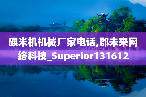 碾米机机械厂家电话,郡未来网络科技_Superior131612