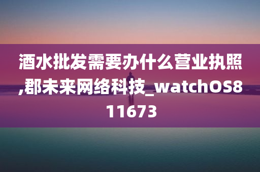 酒水批发需要办什么营业执照,郡未来网络科技_watchOS811673