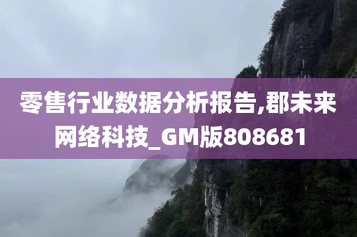 零售行业数据分析报告,郡未来网络科技_GM版808681