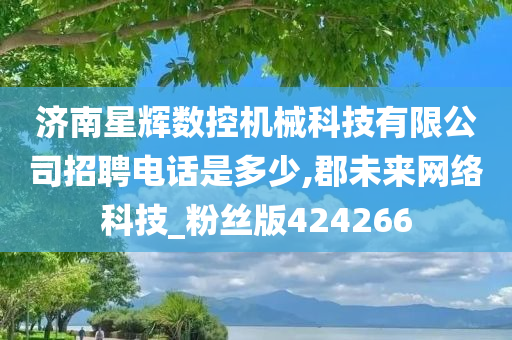 济南星辉数控机械科技有限公司招聘电话是多少,郡未来网络科技_粉丝版424266