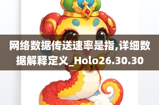 网络数据传送速率是指,详细数据解释定义_Holo26.30.30