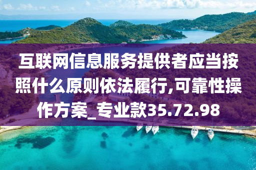 互联网信息服务提供者应当按照什么原则依法履行,可靠性操作方案_专业款35.72.98