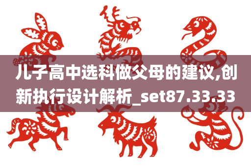 儿子高中选科做父母的建议,创新执行设计解析_set87.33.33