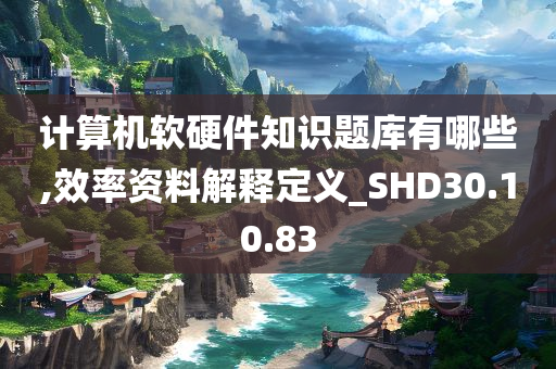 计算机软硬件知识题库有哪些,效率资料解释定义_SHD30.10.83