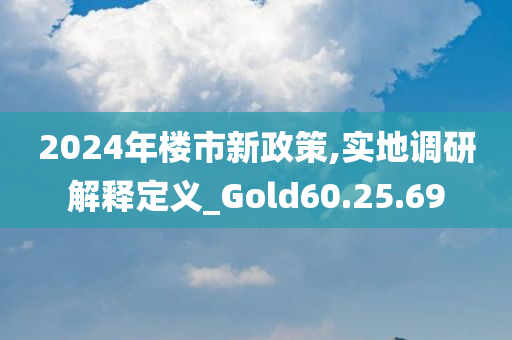 2024年楼市新政策,实地调研解释定义_Gold60.25.69