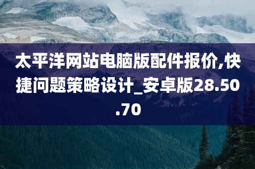 太平洋网站电脑版配件报价,快捷问题策略设计_安卓版28.50.70