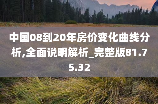 中国08到20年房价变化曲线分析,全面说明解析_完整版81.75.32